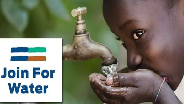 Join For Water project: toegang tot schoon drinkwater via kraan in lokale gemeenschap